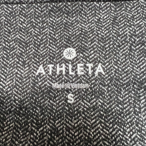 NWOT Athleta Herringbone Luxe Metro Drifter Leggings SIZE S Gray Black Pants - Picture 6 of 12
